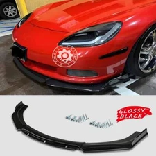 Glossy Panel Front Bumper Lip Splitter Spoiler Chin For Corvette C5 C6 C7 US