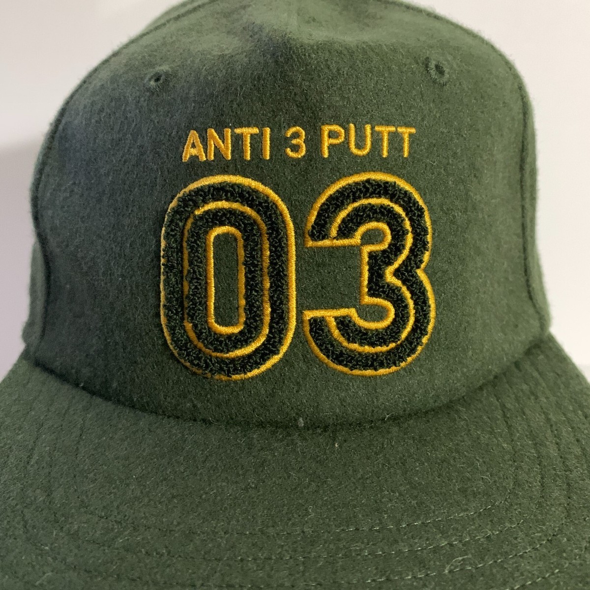 Adidas Golf Adicross Anti 3 Putt Hat Adjustable 5 Panel Wool Blend