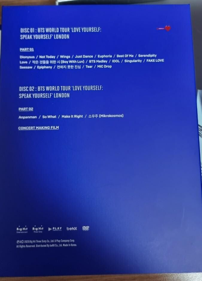 BTS LONDON DVD テヒョン テテ V BTS LONDON DVD テヒョン テテ V