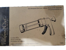 The Pampered Chef Cookie Press With 16 Disks Item Number 1525 NEW IN BOX