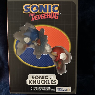 Sonic the Hedgehog: SONIC vs KNUCKLES (2024) Hallmark Christmas Ornaments NEW