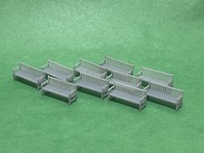 10x Wooden Park Platform Bench Seats OO GAUGE 1:76 Model Railway Scenery Decorat