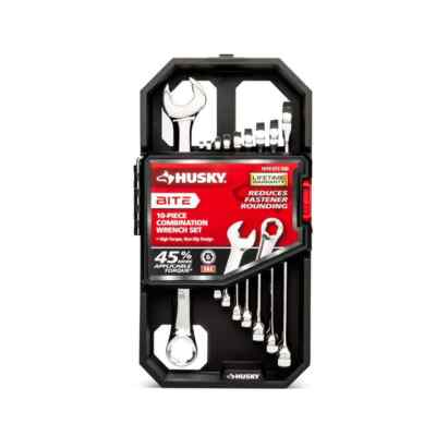 #ad Husky BITE SAE Combination Wrench Set 10 Piece $19.95