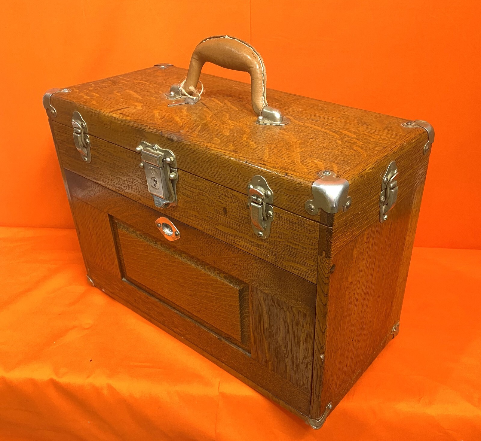 Vintage 7 Drawer Gerstner & Sons Journeyman Tool Chest Box Key & Acorn