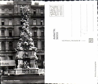 563151,Foto Ak Wien Graben Pestsäule Statue Monument