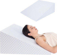 Wedge Pillow 12in Bed Wedge Pillow for Sleeping, Snoring, Back Support, After Su