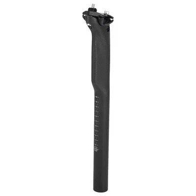 Tige de selle 31.6x350mm dia, fibre carbone noir mat - Photo 1/4