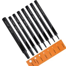 Leather Punches round Hole Puncher Plating Titanium Hollow Punching Tool Work