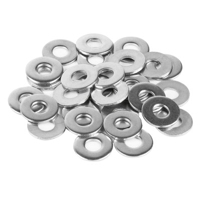 100 Pcs 1/4'' 304 Stainless Steel Flat Washers for Screws, 5/8'' OD Flat Washer...