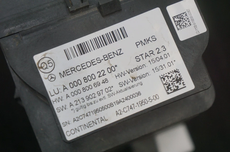 Dynamic Seat Vacuum Pump Assembly 0008002200 Mercedes S560 W222 2018-2020 *Note* - Image 2 of 4