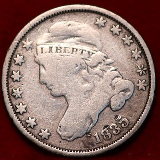 1835 Philadelphia Mint Silver Capped Bust Dime