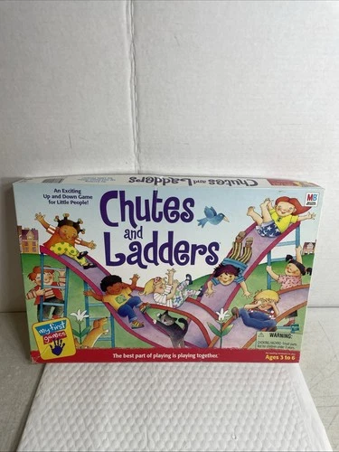 Vintage 1999 Chutes and Ladders Board Game Hasbro Milton-Bradley Complete