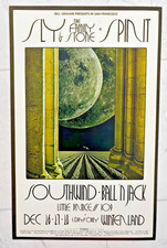 1969 Sly & Family Stone Spirit Bill Graham Winterland Fillmore Poster BG 208 1st