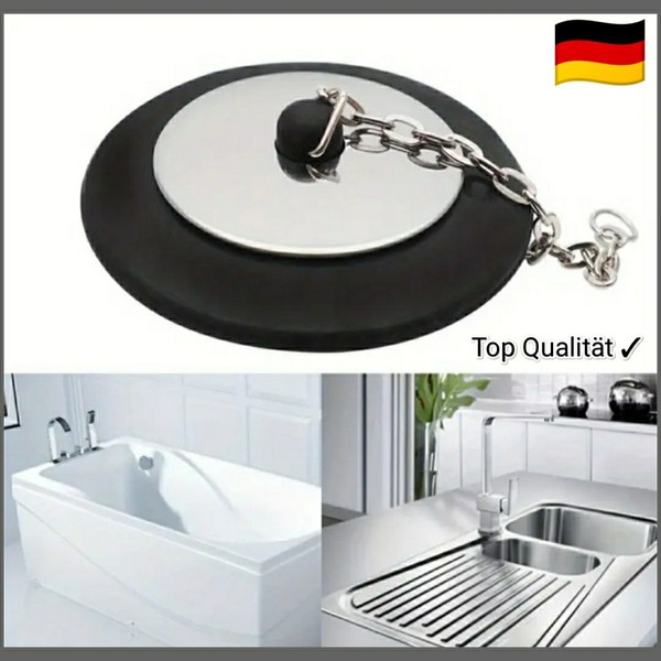 ✅Abflussstopfen AbflussstöPsel Stopfen SpüLbecken StöPsel SpüLe Dusche Abfluss✓-image