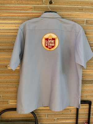 LONE STAR BEER DELIVERY GUY WORK SHIRT RED KAP XXL