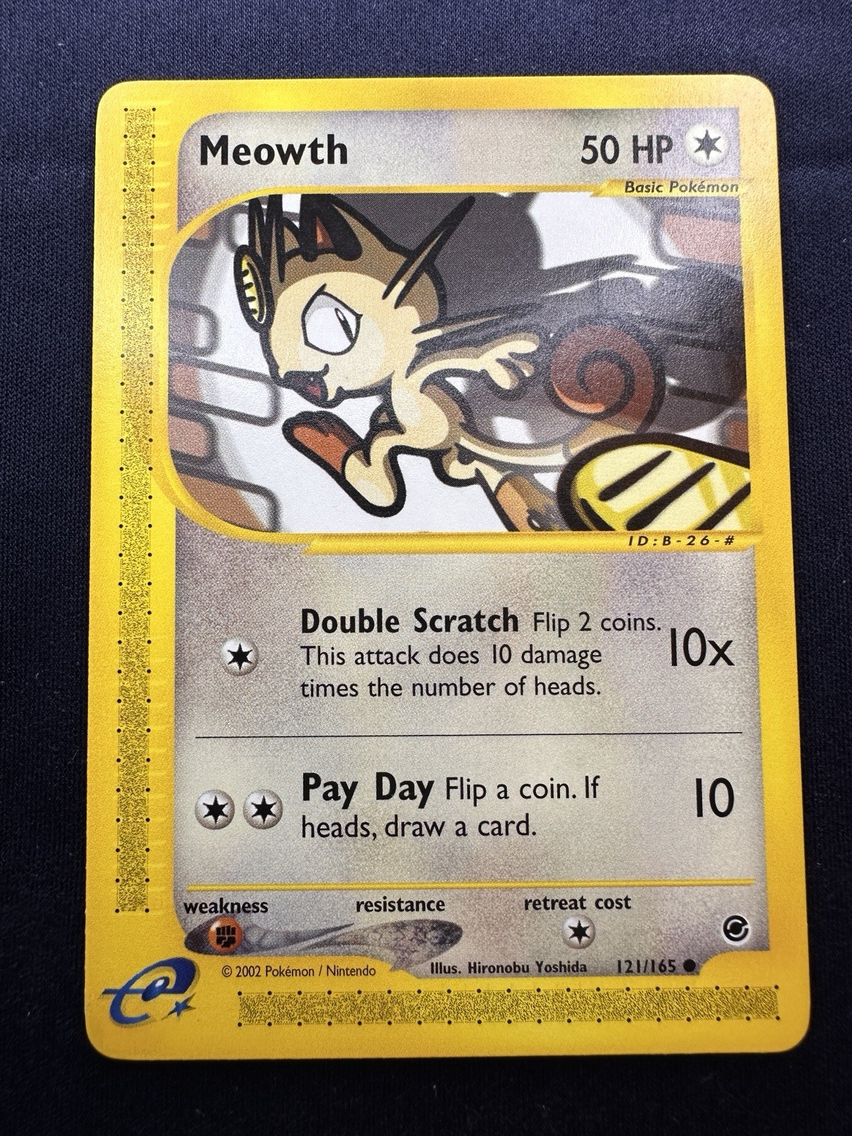 Meowth 121/165 Expedition Common NM- Pokémon  💎 FREE SHIPPING
