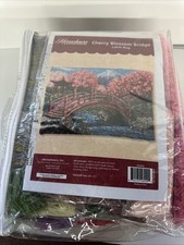 Cherry Blossom Bridge 131914 Rug Latch Hook Kit 40" x 27" HERRSCHNERS NEW