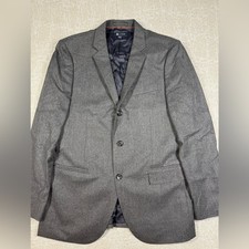 J. Crew Ludlow Italian Wool Mens Gray Blazer Suit Coat Jacket Size 40R