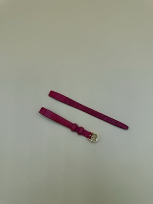 HIRSCH RAINBOW Red Genuine LEATHER 10mm Watch Band Strap