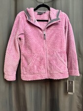 Free Country Girls' Braided Butter Pile  Jacket  Petal Medium 10/12 MSRP 40 