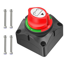 1-2-Both-Off Battery Switch, 12V-48V Disconnect Master Cutoff Switches for Marin