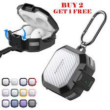 Secure Lock Case For Samsung Galaxy Buds 4/4Pro/FE/2 Pro/2/Pro/Live w/ Keychain