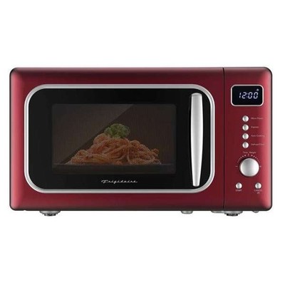 Frigidaire, 0.7 Cu. Ft. Retro Countertop Microwave Oven, Merlot