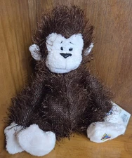 Webkinz Monkey RETIRED New With Attached Sealed Tag And Play Code HM008