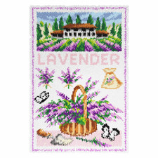 Orchidea Latch Hook Kit: Rug: Lavender