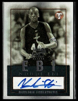 Ndudi Ebi 2003-04 Topps Pristine Auto Personal Endorsements #PEA-NE Timberwolves