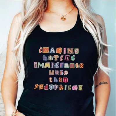 Imagine Hating Immigrants Tank Top, Abolish Ice Anti Ice Unisex Tanks, FDT