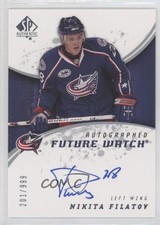 2008-09 SP Authentic Auto Future Watch 201/999 Nikita Filatov #206 Auto 0ll