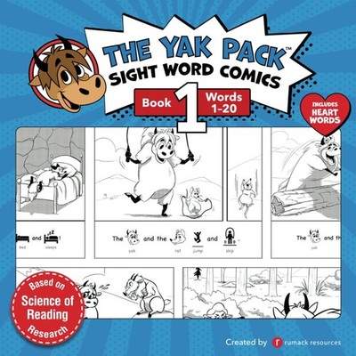 The Yak Pack: Sight Word Stories: Book 1: Comic Books to Practice Reading Do...