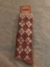 GYMBOREE GIRLS NOVELTY PLAID KNEE SOCKS SHOE SIZE 1-2 NEW VINTAGE
