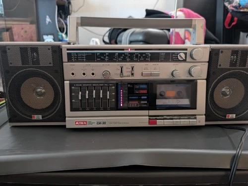 vintage Aiwa CA-30 boombox from the 1980s
