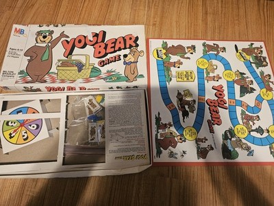 Vintage Yogi Bear Board Game Milton Bradley 1980 100% Complete