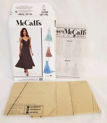 McCalls Pattern M8475 Size 20W-28W Misses/Women's Evening Gown Maxi Dress  Uncut