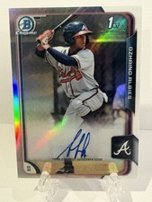 2015 Bowman Chrome #BCAP-OAL Ozzie Albies RC 1st Bowman Refractor Auto /499