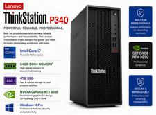 NEW Lenovo ThinkStation P340 Intel Core i7 64GB 4TB SSD NVIDIA GeForce RTX3050