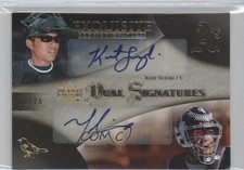 2007 Exquisite Rookie Signatures Gold 1/25 Kurt Suzuki Gustavo Molina Auto 0a1