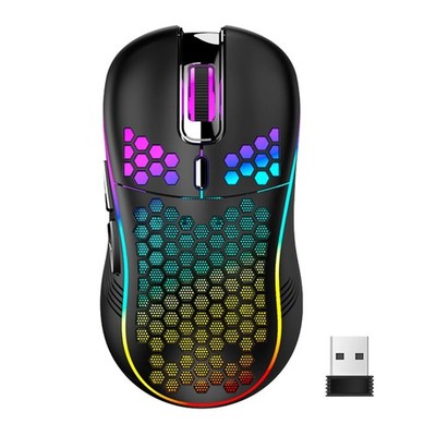 Wireless Mouse Gaming Rechargeable Optical Mouse Cordless 7 Color LED Backlit PC