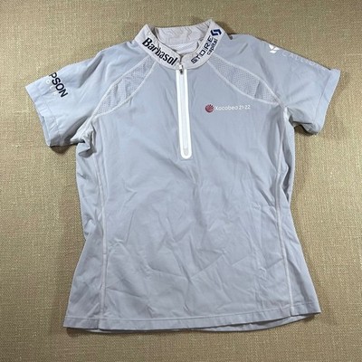 Calliope Womens L Golf Polo Shirt Epson Tour Barbasol Storie Capital Xacobeo