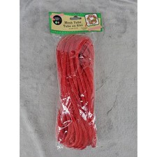 Crafters Square Red Mesh Tube 12 Yds Make Your Own Christmas Wreath Craft