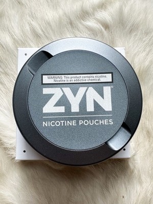 Metal Zyn Can Grey Authentic Zyn Rewards Collectible Can Ice Tool