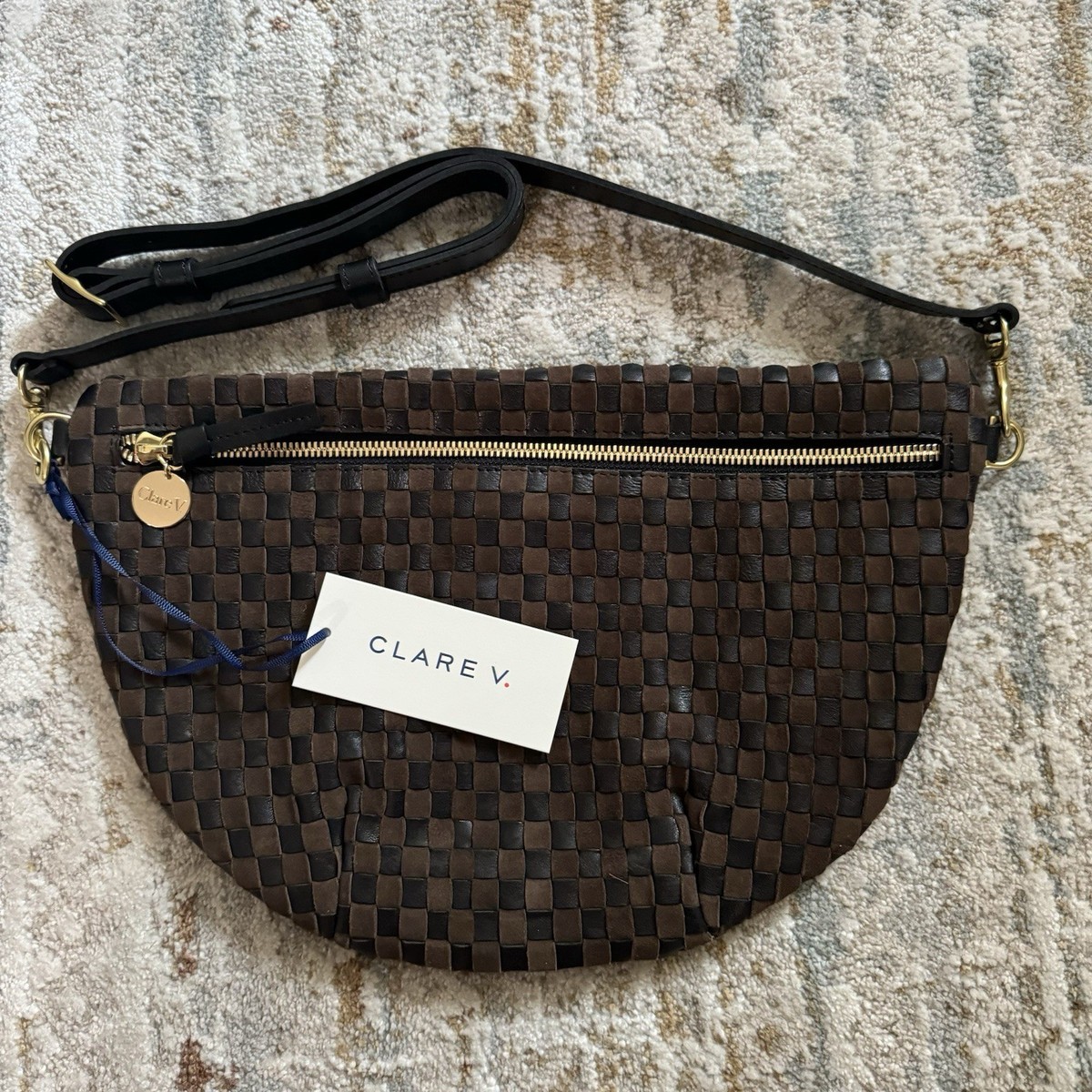 Clare Grande Fanny Pack in Black/ Chocolate NWT