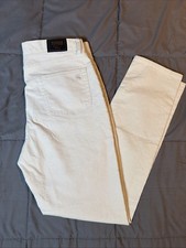 Brooks Brothers Ivory White Corduroy 5 Pocket Casual Pants 33Wx32L