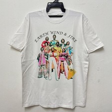 Earth Wind and Fire T-Shirt Retro Funk, Soul Unisex White Cotton T-Shirt S-5XL