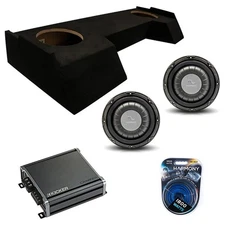 Harmony Bundle Fits 19-25 Dodge Ram Crew HA-F104 10" Subwoofer w/ 46CXA8001 Amp