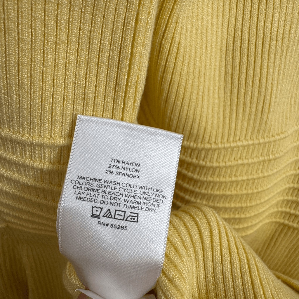 Express Body Contour Cross Back V Wire Pale Yello… - image 8