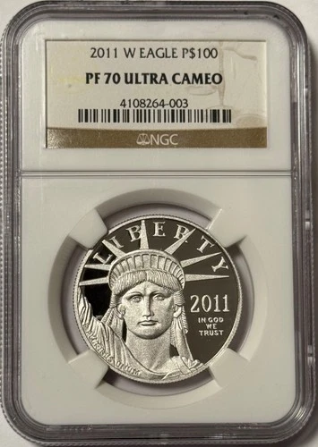 Photo of a 2011-W American Platinum Eagle from an eBay sale